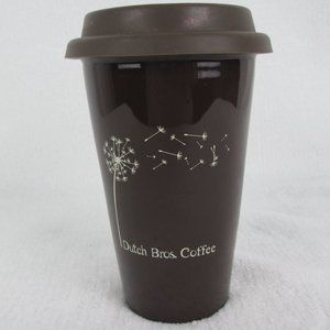 Dutch Bros Travel Ceramic Coffee Cup 8oz